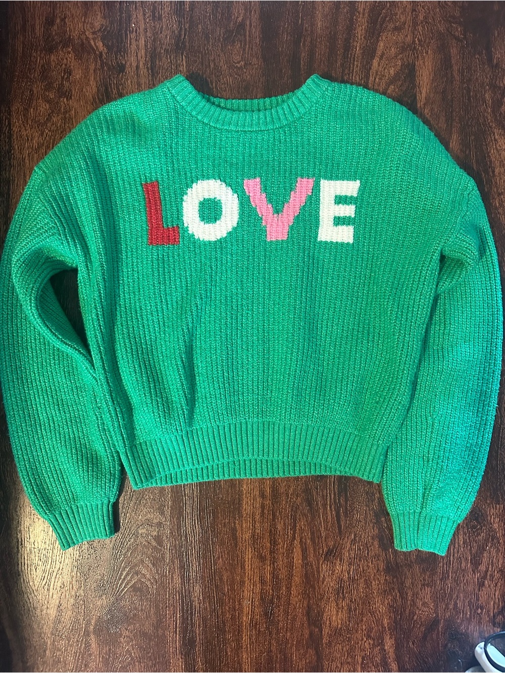 Girls Old Navy Green Crewneck Sweater